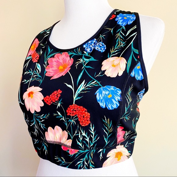 Kate Spade Floral Blossom Sports Bra Flowers XL - Picture 2 of 8